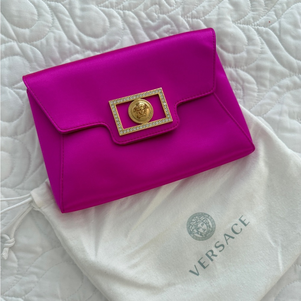 Versace Satin Bag - Fucsia